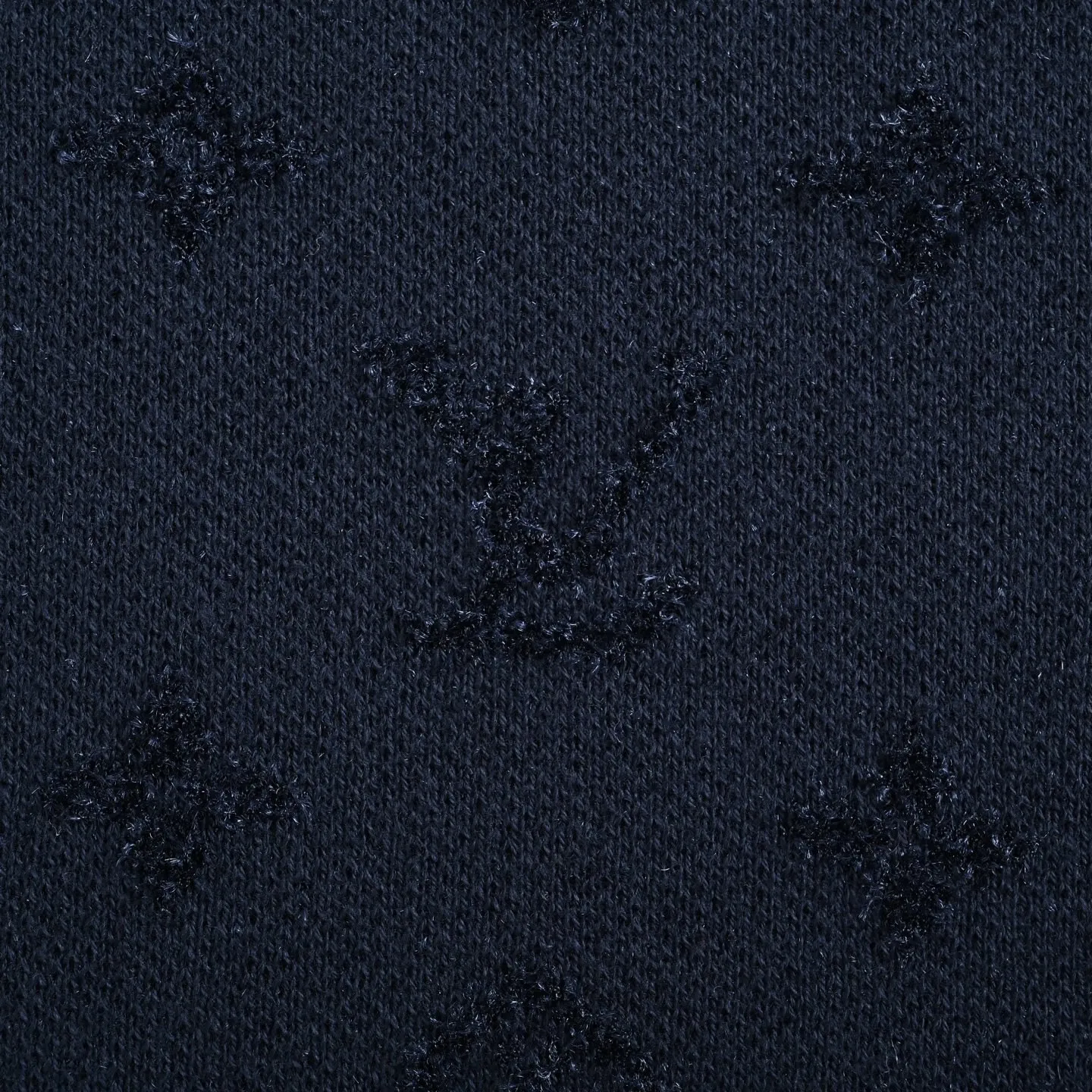 Louis Vuitton/Louis Vuitton 25ss dark pattern old flower jacquard knitted short sleeves